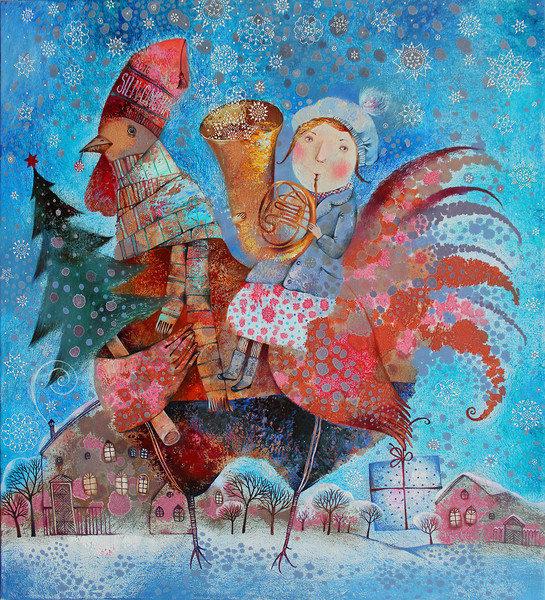 "Праздник к нам приходит" 2016г. 65х60. Холст, масло 
"The Holiday Comes To Us" 2016. 65x60cm. Oil on canvas 
Anna Silivonchik 
http://www.silivonchik.ru