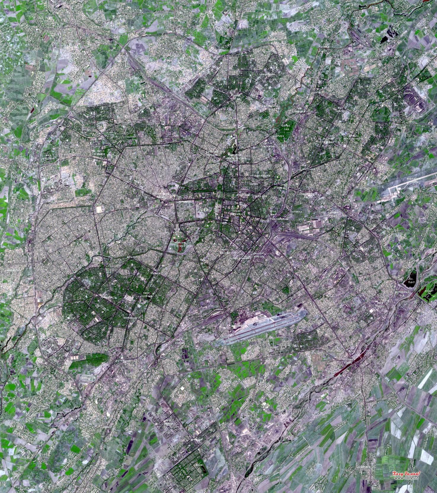 Карта ташкента со спутника в реальном времени в хорошем качестве