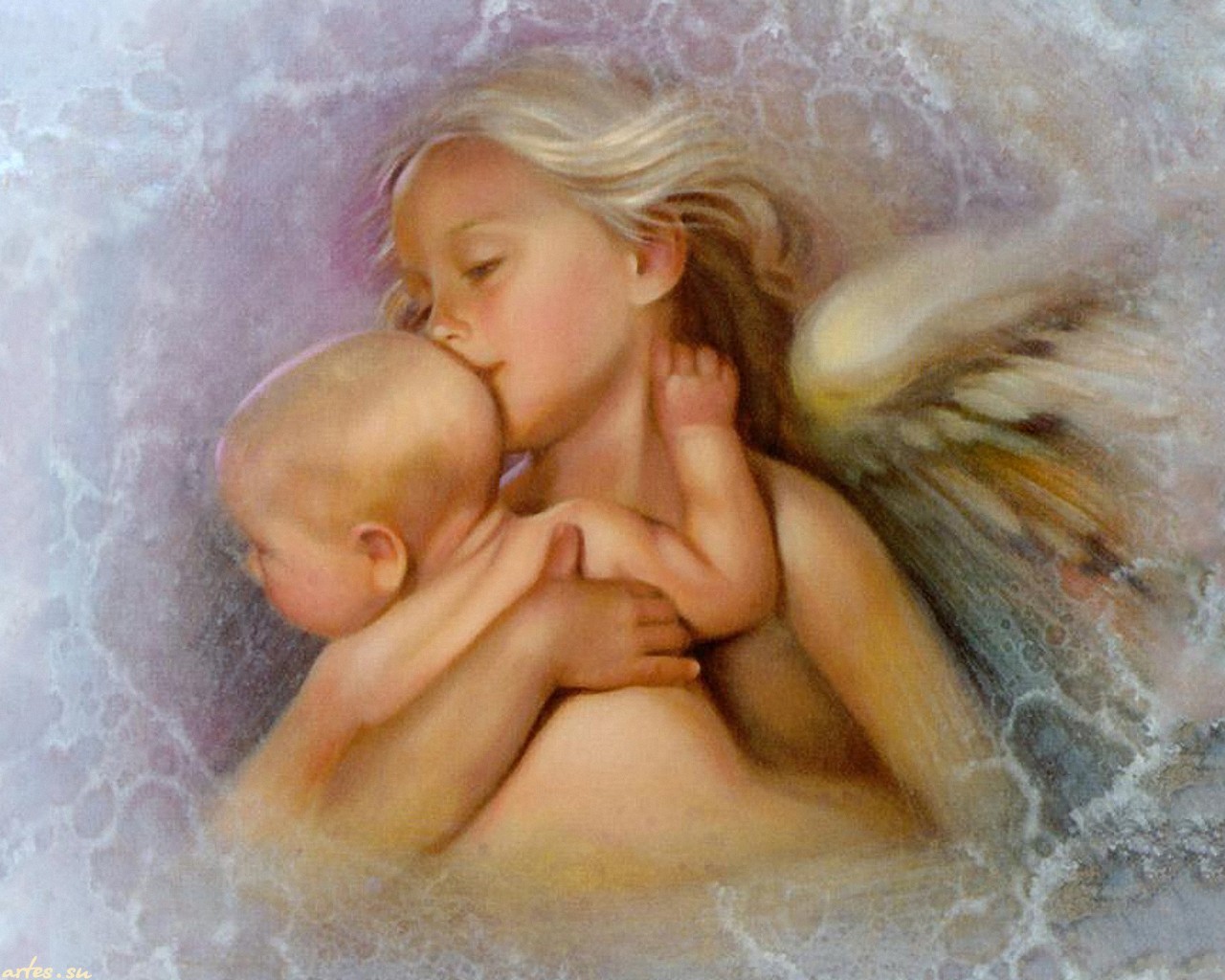 Ангел мама и ребенок